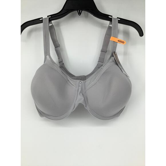Bali Women's 40DD Crystal Grey One Smooth U Ultra Light Underwire Bra G10-20 - Picture 3 of 9